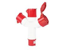 Waterproof Industrial Aviation Plug and Socket one in Three Out 3/4/5 core 16A32A Non-Explosion-Proof Three-Phase Power(5 core 16A)