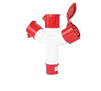 Waterproof Industrial Aviation Plug and Socket one in Three Out 3/4/5 core 16A32A Non-Explosion-Proof Three-Phase Power(5 core 32A)