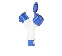 Waterproof Industrial Aviation Plug and Socket one in Two Out Y Type 3/4/5 core 16A32A Non-Explosion-Proof Three-Phase Power(3 core 16A)