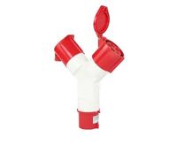 Waterproof Industrial Aviation Plug and Socket one in Two Out Y Type 3/4/5 core 16A32A Non-Explosion-Proof Three-Phase Power(5 core 32A)
