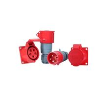 Waterproof Industrial Connector Socket 16A32A Three-core Four-Wire Five-Hole Non-Explosion-Proof Aviation(4-core32Aconcealedsocket)