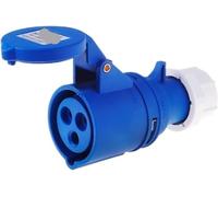 Waterproof Industrial Plug and Socket Connector - 3, 4, 5 Core - 16A & 32A Plug IP44 Rated for Use(3 Core 32a Connector)