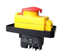 Waterproof Industrial Pushbutton Switch with Emergency Stop Cover DZ-6-2A 5Pins