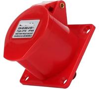 Waterproof Industrial Socket 16A 4-Hole Plug for Construction & Mechanical Equipment - Durable & Reliable Connection for Outdoor Use