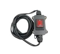 Waterproof Inline Cord Switch 12V 20A DC IP66 Red Lighted 2 Position 4 Pin DPST with 16 AWG 6.5FT Electrical Wire Outdoor Inline Power Lamp ON/Off Switch