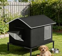 Waterproof Insulated Cat House - Enclosed Tent for Stray Cats, Cold-Resistant Large Space, All-Season Durable Chew-Proof