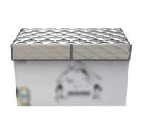 Waterproof Insulated Freezer Cover - Dust & Sunshade Protector for Ice Cream Freezers, Fridge Liners & Mats - 260x100cm with 70x70cm All-Inclusive Design