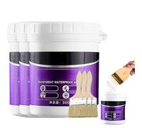 Waterproof Insulating Sealant, Transparent Coating Agent, Tile Trapping Repair Wall Mending Agent for Home Roof Bathroom, 300g (3)