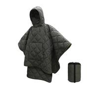 Waterproof Insulation Poncho Winter Warm Liner for Outdoor Camping Hiking Hunting Survival Emergency Sleeping Bag(Alpha Green)