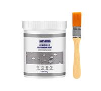 Waterproof Insulation Sealant, Jaysuing Invisible Waterproof Agent with Brush, Transparent Coating Tile Trapping Repair Wall Mending Agent for Home Roof Bathroom (100g)