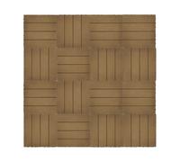 Waterproof Interlocking Deck Tiles, 12"x12" Pack of 16, Plastic Outdoor Flooring for Patio, Porch, Balcony, Poolside, Backyard - All Weather Use (16 Pack)