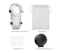 Waterproof Invisible Diving Case, Insta-360 X5 60m Depth Housing With Scratch Resistant Lens Protector Magnetic Quick Release Compatibility