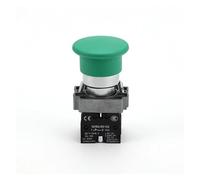 Waterproof IP65 Mushroom Head 1NO1NC Self-Momentary/Latching Metal Push Button Switch IDGTTLDF(GXB2-BR35,Self Momentary)