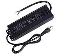 Waterproof IP67 LED Transformer - 250W 12V, 110V AC to 12V DC Low Voltage Output with 3-Prong Plug, 3.3 Feet Cable for LED Light, Computer Project, Outdoor Light