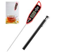Waterproof IPX7 Food Thermometer Instant Read Digital Thermometer with Long Probe Kitchen Cooking Temperature Measurement for Wax, Tea, Candle Making, Sugar, Jam, Meat Measure Home Essentials