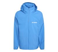 adidas Men's Terrex Multi Essentials 2 Layer Rain Jacket, ray blue, L