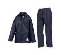 Waterproof Jacket And Trousers Set Result Navy 9-10 Years