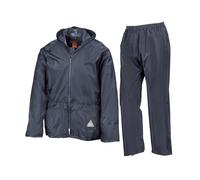 Waterproof Jacket And Trousers Set Result Navy L
