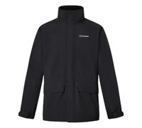 Berghaus Men's Cornice Interactive Gore-Tex Waterproof Shell Jacket | Durable Rain Coat | Breathable Waterproof Jacket, Black/Black, S