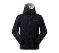 Berghaus Deluge Pro Waterproof Shell Jacket | Adjustable | Durable Coat | Rain Protection Jacket, Black/Black, 3XL