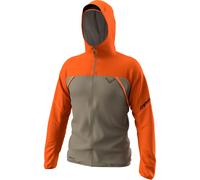 Dynafit Alpine 3L Lightweight Hooded Jacket Light Brown Orange - XXL