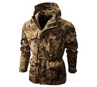 Waterproof Jacket for Men Rain Pullover Camouflage Hoodie Jacket Combat Hunting Sweatshirt Lightweight Hooded Windbreaker Outdoor Raincoat Breathable Windproof Shell Camping Hiking Fishing