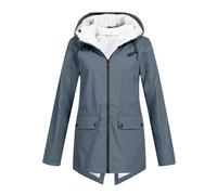 Waterproof Jacket for Women Uk Parka Winter Coats Hooded Raincoat Fleece Lined Jacket Ladies Arctic Velvet Warm Outdoor Windbreaker Hoodies zip up Outwear Pockets Walking Traveling Going Out Plus Size