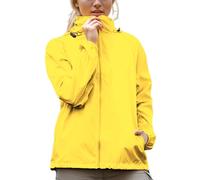 Waterproof Jacket for Women Uk Solid Lightweight Windproof Hooded Thin Raincoat Casual Trendy Outdoor Sport Running Travel Jackets rain coat womens waterproof light weight Yellow S