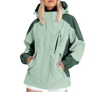Waterproof Jacket Kids-Womens Lightweight Zipper Rain Jackets Waterproof Windbreaker Hooded Raincoats Plus Size Cycling Hiking Walking Breathable Packable Jacket with Pocket XXL #1-Green