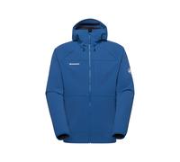 Mammut - Ultimate Comfort Softshell Hooded Jacket - Softshell jacket size S, blue