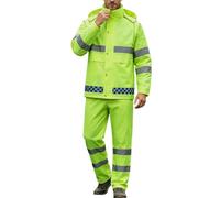 Waterproof Jacket Men - Unisex Outdoor Duty Reflective Rain Coat And Pants For ’s Style Functional Rain Gear With High Visibility Wet Weather Ensemble