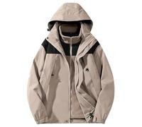 Waterproof Jacket Mens - Men’s Casual Jacket Detachable Two Piece Warm Outdoor Suit