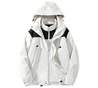 Waterproof Jacket Mens - Men’s Casual Jacket Detachable Two Piece Warm Outdoor Suit