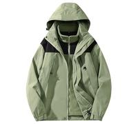 Waterproof Jacket Mens - Men’s Casual Jacket Detachable Two Piece Warm Outdoor Suit