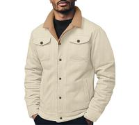 Waterproof Jacket Mens Mens Essential Jacket Winter Fleece Lined Windproof Must Have Basic Coat for Every Man's Winter Wardrobe Foundation and Core Styling Waterproof Coat Khaki XL