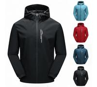 Waterproof Jacket Mens Rain Jackets with Adjustable Hood Lightweight Water Resistant Raincoat Full Zip Hooded Outdoor Coat for Men Walking Hiking Sports Active Wear Tall