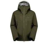 Rab Men's Firewall Mountain Jacket - Lightweight Waterproof Hooded Coat for Climbing & Hiking - Olive (Olive) - Small