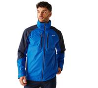Regatta Men's Calderdale VI Waterproof Jacket - Olympian Blue/Navy (Tangerine Tango), Size Small