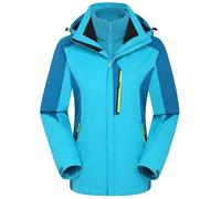 Waterproof Jacket Sale Clearance Fleece Lining Women Trench Coats Waterproof Windbreak Riancoats Pocket Outdoor Hiking Walking Jacket Fall Winter Rainjacket Plus Size 3 In 1 Windproof Windbreaker Coat