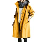 waterproof jacket, Waterproof Jackets for Women Uk - Ladies Lightweight Windproof Coats Oversized Ponchos Rain Waterprof Fashion Coat Windbreaker with Hood Casual Clothing for Hikking Walking