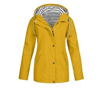 Waterproof Jacket Womens - Ladies Autumn Winter Windbreaker Checkered Hooded Three In Two Piece Outdoor Mountaineering Suit Jacket