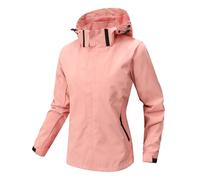Waterproof Jackets for Women Uk Lightweight Jacket Winter Hiking Walking Windbreaker Reflective Trims Rain Breathable Outdoor Functional School Camping Outerwear