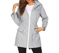 Waterproof Jackets for Women Uk Lightweight Winter Hooded Raincoat Hiking Walking Windbreaker Softshell Rain Coat Spring Summer, Cycling, Running