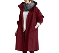 Waterproof Jackets for Women Uk Solid Rain Jacket Long Sleeve Trench Coats Breathable Active Outdoor 2025 Chic Light Weight Plus Size Coat Dog Walking, Hiking Travel