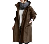 Waterproof Jackets Sale Clearance Women Lightweight Outdoor Raincoat Long Trench Coats with Pockets Hooded Ladies Plus Size Casual Jacket Windproof Rain Coats Sports Cycling Running Windbreak