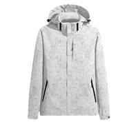 Waterproof Jackets Women Hiking | Softshell Jackets Mens Hooded Windproof Jacket Printed Jackets Mesh Lined Mountain Jacket Zip Pockets Anorak Jack Casual Coats Running Jacket Breathable Jacket
