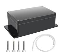 Waterproof Junction Box, IP67 Outdoor Electrical Cable Wire Connectors,Electronic Connection Box, Watertight Junction Box, ABS Plastic Project Box (240x120x75mm,Black)