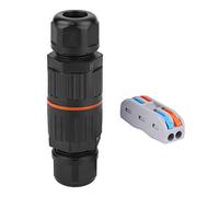 Waterproof Junction Box IP68 Rated with Quick Connector, 2-Pin 3-Pin, Nylon Housing, 32A 450V, 4M Water Depth, -40 to 95°C
