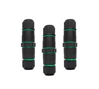 Waterproof Junction Box Outdoor Cable Connectors, 3PCS IP68 Connector External Sleeve Coupler, 2-Way Outdoor Extension Electrical Cable Protector for Home, Garden (3Pins/3-7mm)