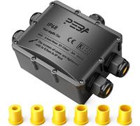 Waterproof Junction Box Outdoor Waterproof IP68 5-Way Cable Connector External Sleeve Coupler 4mm-14mm